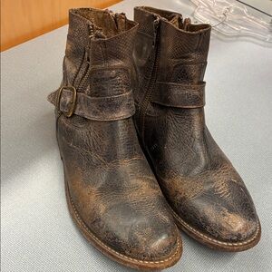 Bed Stu Distressed Brown Leather Boots